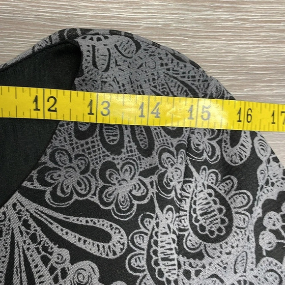 Axcess by Liz Claiborne 3/4 Sleeve Blouse Boho XL - Picture 5 of 14